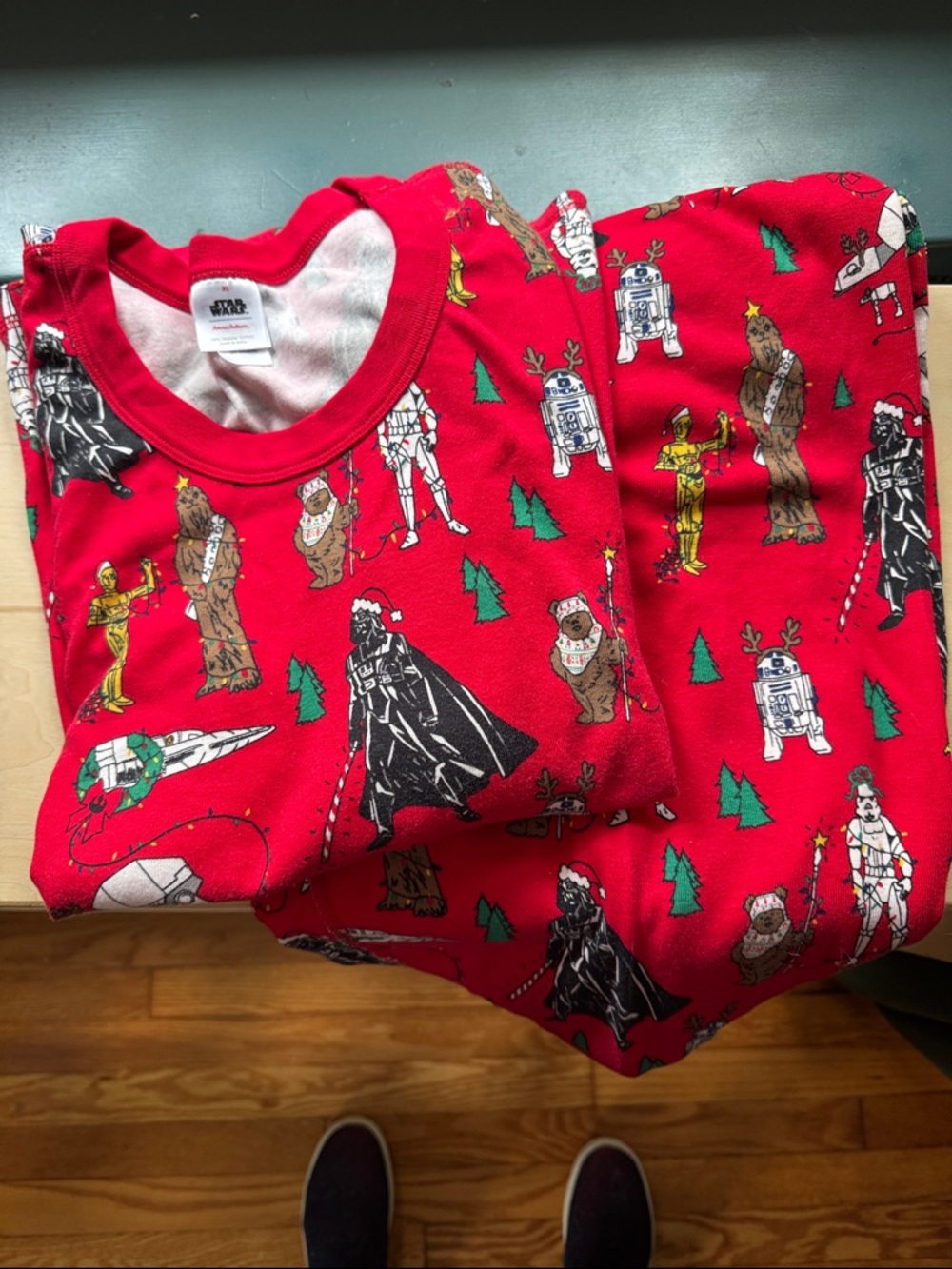 Hanna Andersson Red Star Wars Holiday Character Pajama Set